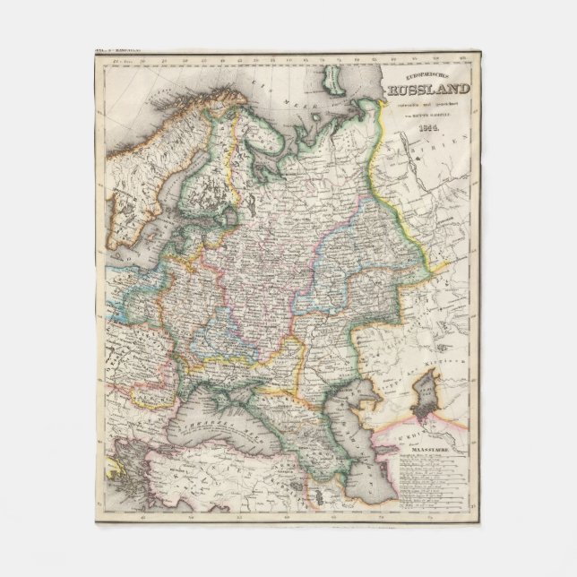 Ryssland Ukraina Fleecefilt (Framsidan)