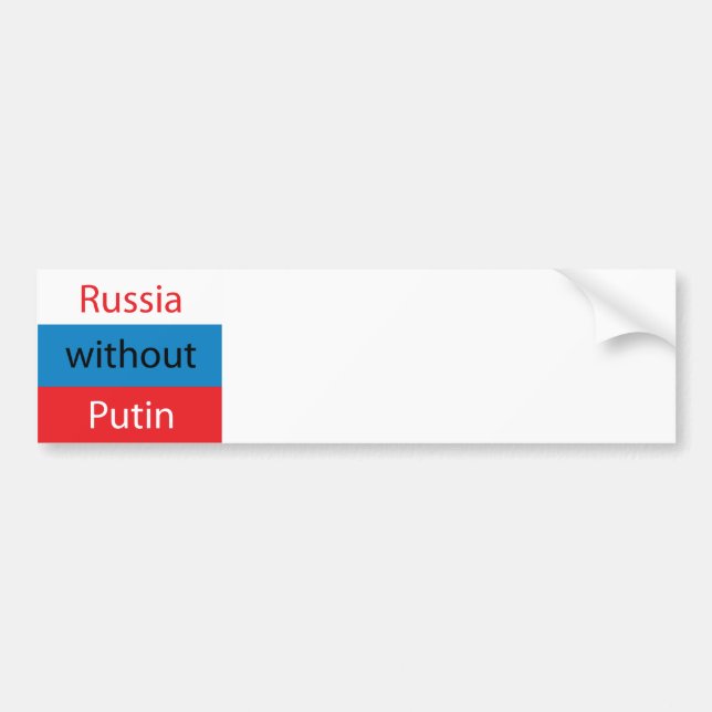 Ryssland utan Putin Bildekal (Framsidan)