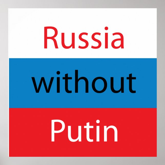 Ryssland utan Putin Poster (Framsidan)