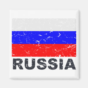 Ryssland vintageflagga magnet