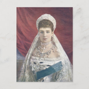 Rysslands Dowager Empress Vykort