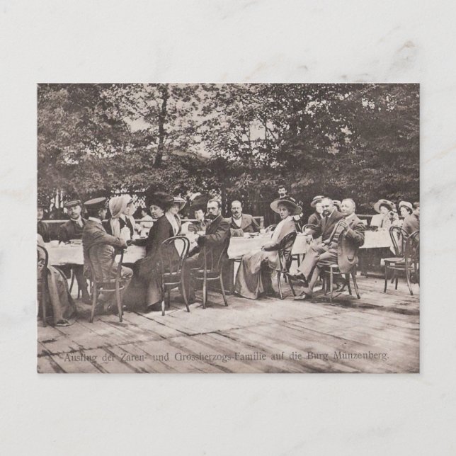 Rysslands familjefurste & storhertigliga Hessen Po Vykort (Framsida)