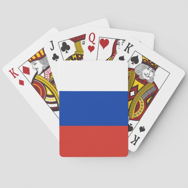 Rysslands flagga casinokort (Baksidan)