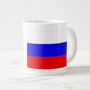 Rysslands flagga jumbo mugg