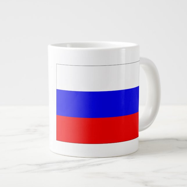 Rysslands flagga jumbo mugg (Framsida höger)