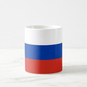 Rysslands flagga kaffemugg