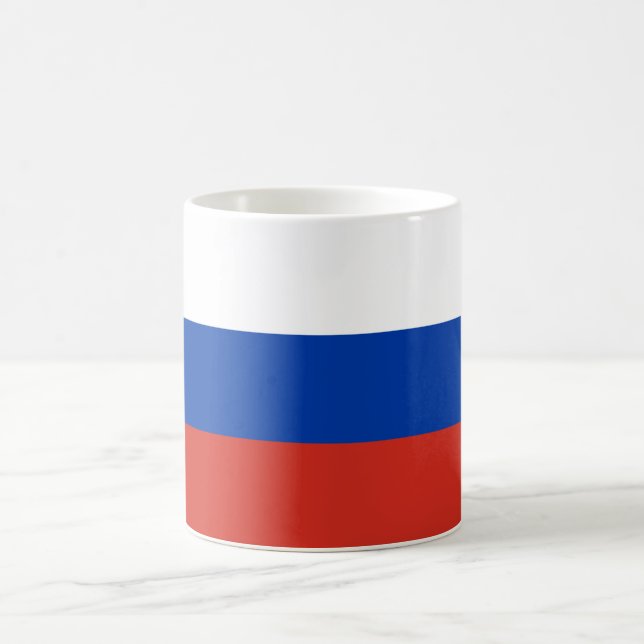 Rysslands flagga kaffemugg (Center)
