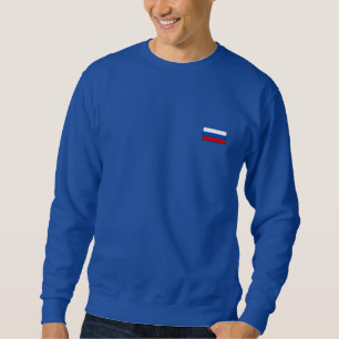 Rysslands Flagga Lång Ärmad Tröja