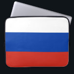 Rysslands flagga laptop fodral<br><div class="desc">Rysslands flaggas datorsleeve</div>