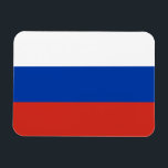 Rysslands flagga magnet<br><div class="desc">Patriotisk flagga av Ryssland.</div>