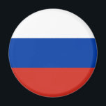 Rysslands flagga magnet<br><div class="desc">Patriotisk flagga av Ryssland.</div>