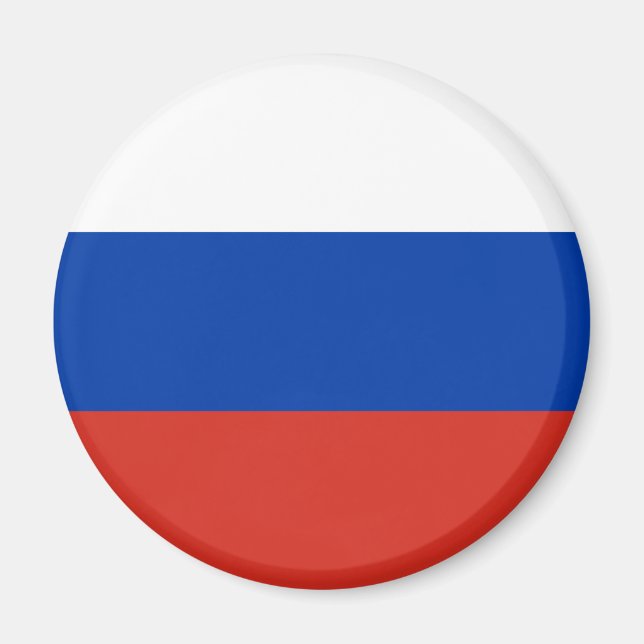 Rysslands flagga magnet (Framsidan)