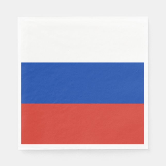 Rysslands flagga pappersservett (Framsidan)