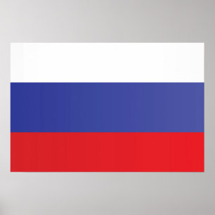 Rysslands Flagga Poster
