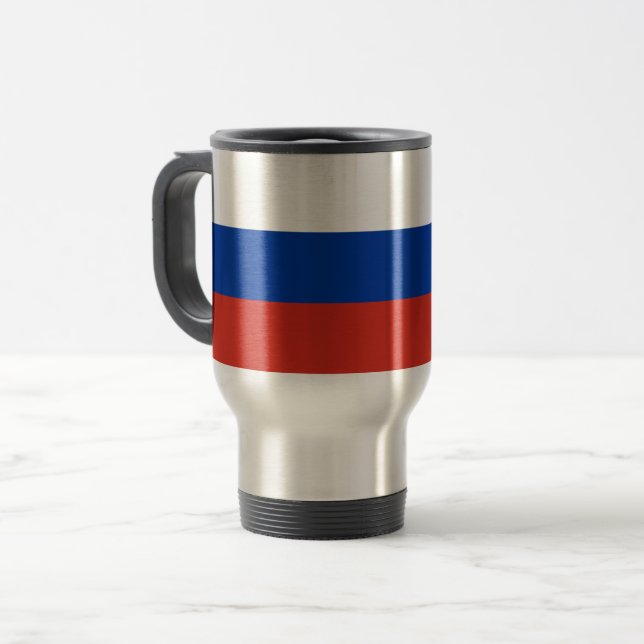 Rysslands flagga resemugg (Framsida vänster)