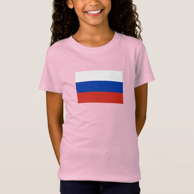 Rysslands flagga t shirt (Framsida)