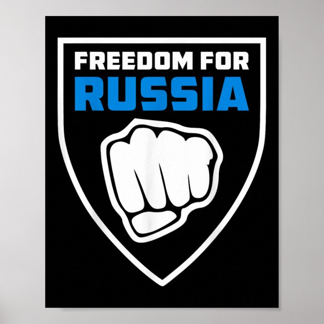 Rysslands frihet att bekämpa krig Flagga Ryssland  Poster (Framsidan)