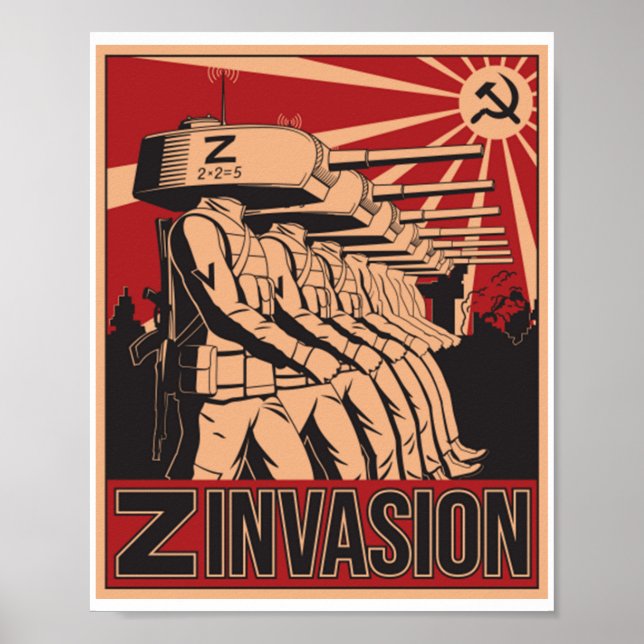 Rysslands invasion av Ukraina 2022 Poster (Framsidan)