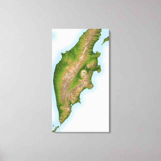 Rysslands Kamchatka-Peninsula Canvastryck (Framsida)