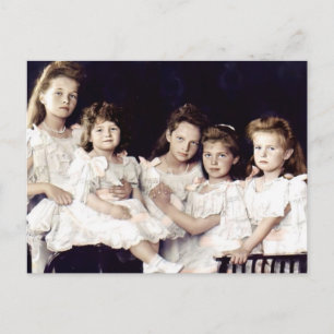 Rysslands sista tsars barn vykort