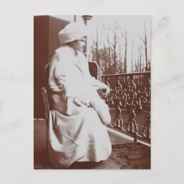 Rysslands storhertiginnan Tatiana - Romanov Vykort (Framsida)