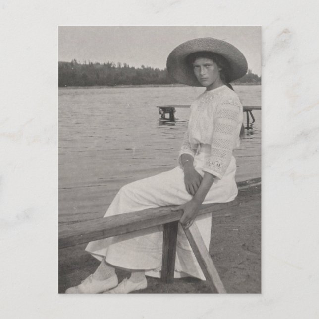Rysslands storhertiginnan Tatiana - Romanov Vykort (Framsida)