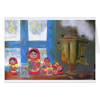 ryssteatid hälsningskort