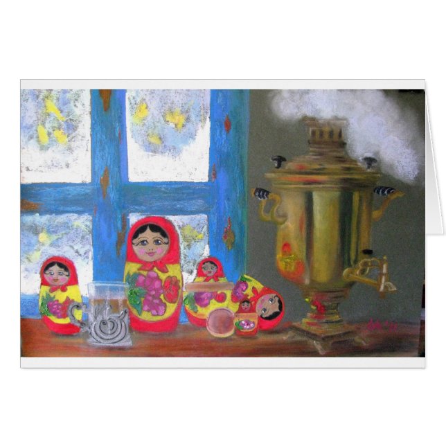 ryssteatid hälsningskort (Framsidan Horizontal)