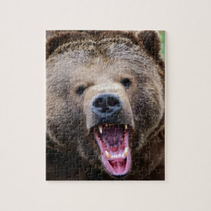 Ryta Grizzlybjörn Pussel