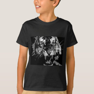 Ryta tiger för svart & för vit t-shirt