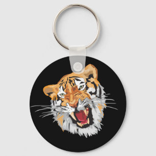 Ryta tiger nyckelring
