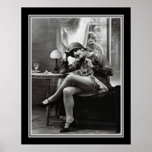 Ryta tryck 16x20 för Twentiesvintage B&W