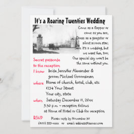 Ryta Twentiestemabröllop Inbjudningar