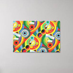 Rythme Joie de Vivre av Robert Delaunay Canvas P