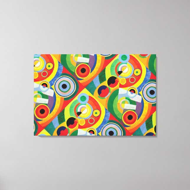 Rythme Joie de Vivre av Robert Delaunay Canvas P (Framsida)