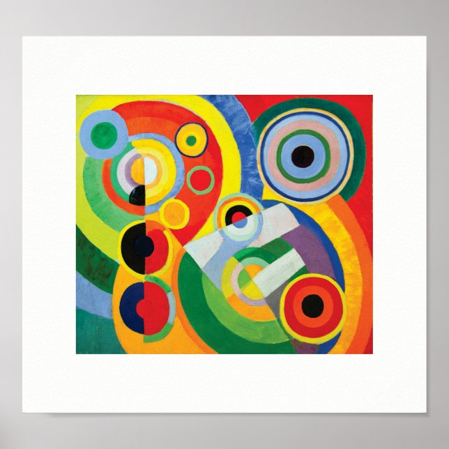 Rythme Joie de Vivre av Robert Delaunay Poster (Framsidan)