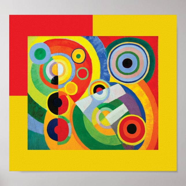 Rythme Joie de Vivre av Robert Delaunay Poster (Framsidan)
