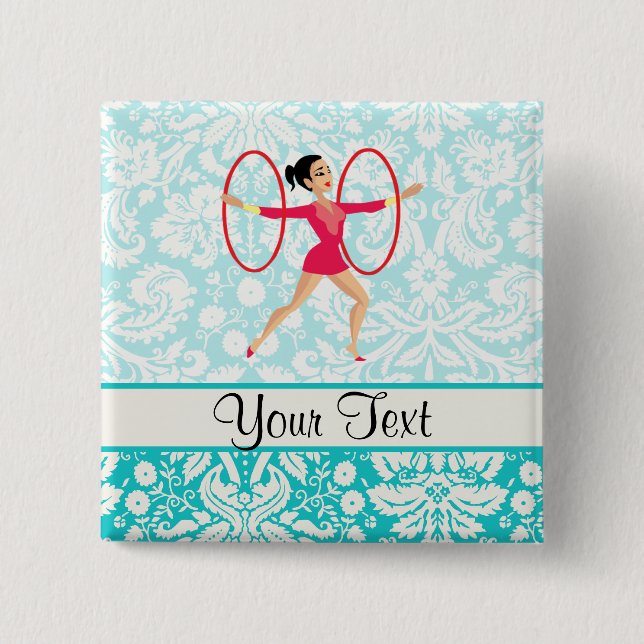 Rythmic gymnastikringar knapp (Framsida)