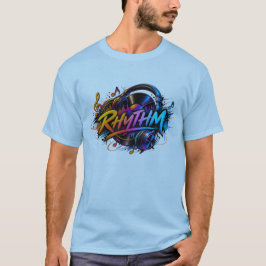Rytm – Abstrakt Geometrisk Modern Konst T Shirt