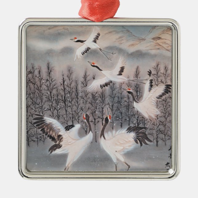 Rytm av vintern julgransprydnad metall (Framsidan)