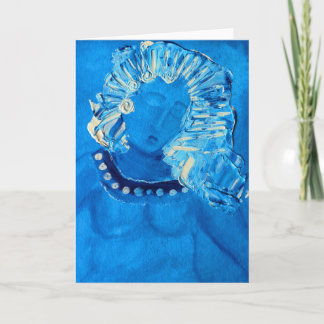 rytm för blått hälsningskort kort