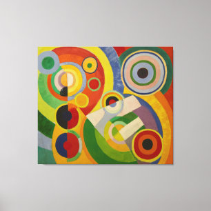 Rytm Joie de vivre av Robert Delaunay 1930 Canvastryck