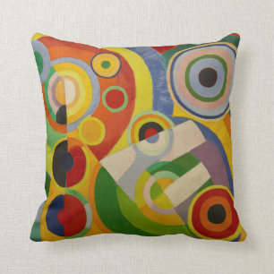 Rytm Joie de vivre av Robert Delaunay 1930 Kudde