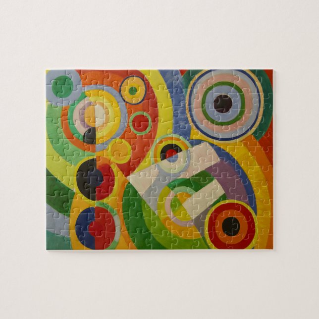 Rytm Joie de vivre av Robert Delaunay 1930 Pussel (Horisontell)