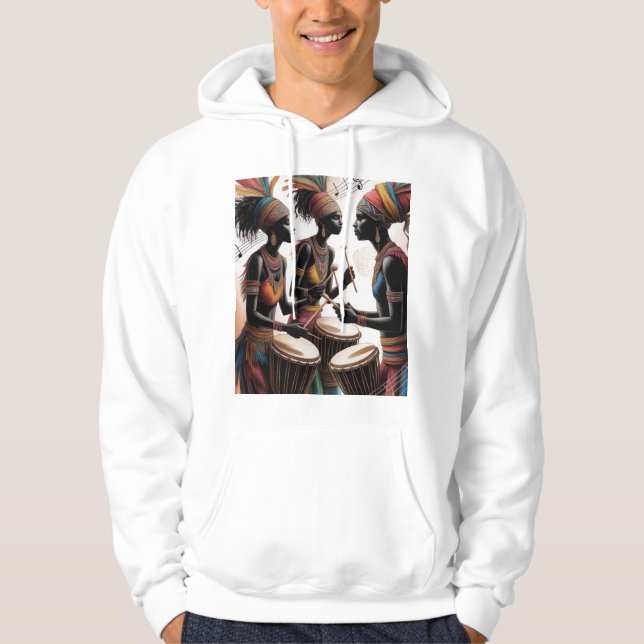 ✨Rytm Trumma Musik Konstnärlig Design Hoodie (Framsida)