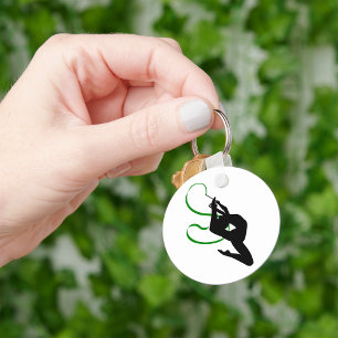 Rytmisk gymnastik Keychain Nyckelring