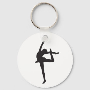 Rytmisk gymnastik Keychain Nyckelring