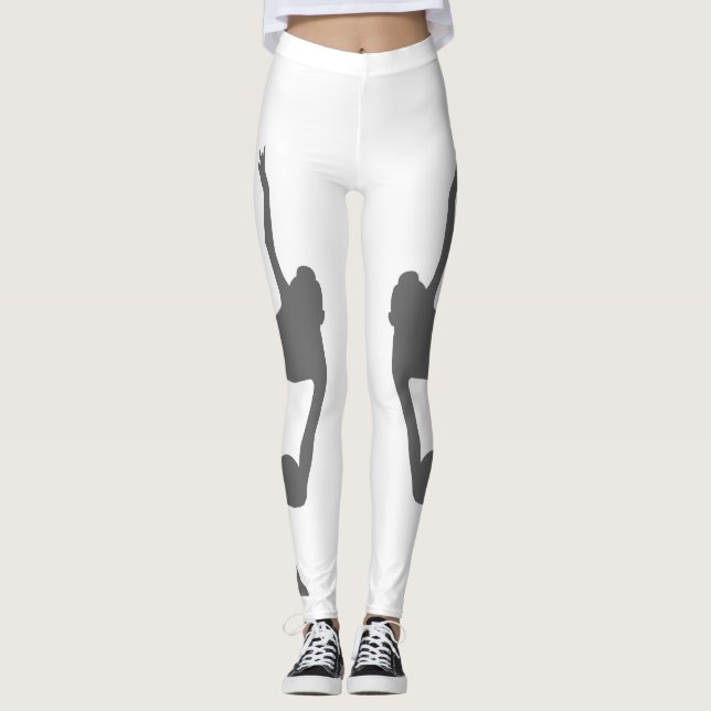 Rytmisk gymnastikSilhouette Leggings (Framsida)