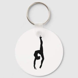 Rytmisk gymnastikSilhouette Nyckelring