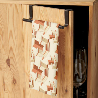 Rytmisk stapel av marmorpallar och trappsteg kökshandduk